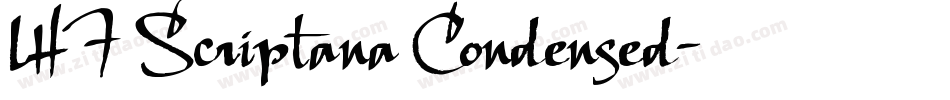 LHF Scriptana Condensed字体转换